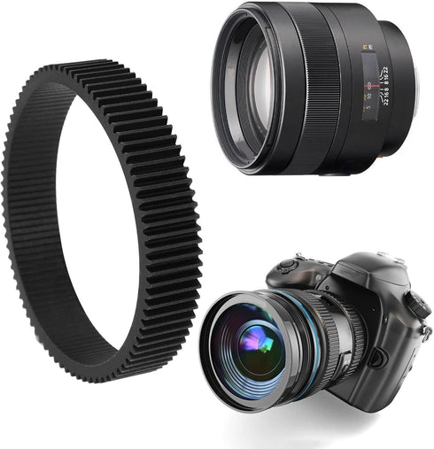 The Lord of the Tools Seamless Focus Gear Ring for 67-74mm Diameter Lens Follow Focus Ring Standard 0.8 Mod 360° Rotation Focus Gear Video Camera ...