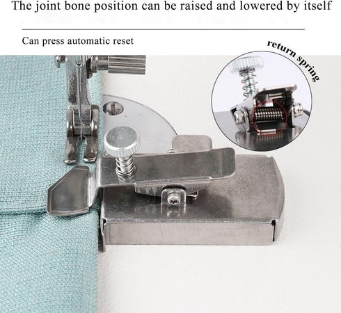 Buddy Sew Magnetic Seam Guide, 2024 New BuddySew Magnetic Seam Guide for Sewing Machine, Universal Seam Guide Ruler Multifunctional Straight Line ...