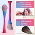 Oneleaf Standing Fish Scale Makeup Brushes Premium Synthetic Powder Blush Kabuki Foundation cosmetic Makeup 4 Pcs Brush Set-Colorful...