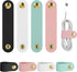 8Pcs PU Leather Cable Organizer, Reusable Cable Straps Ties Clips Portable Cord Keeper Manager for USB Data Holder Wrap Headphone Earbud Case Head...
