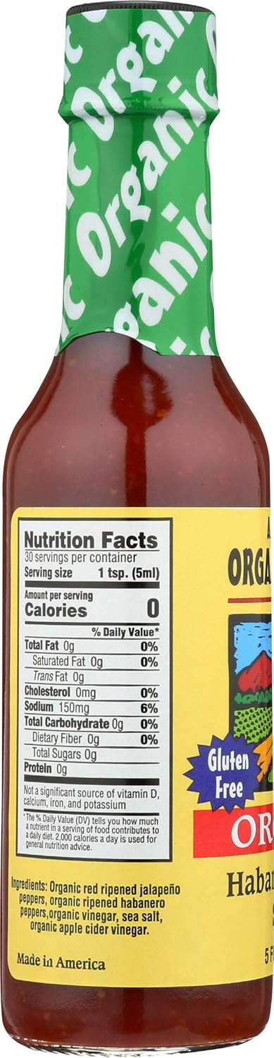 Organic Harvest, Sauce Habanero Organic, 5 Ounce...