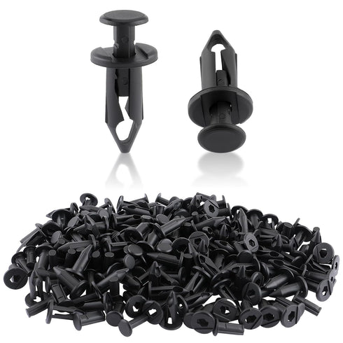 MOTOALL 100X Plastic Fender Fastener Rivet Push Clips for Honda ATV Suzuki Kawasaki 90653-HC4-900...