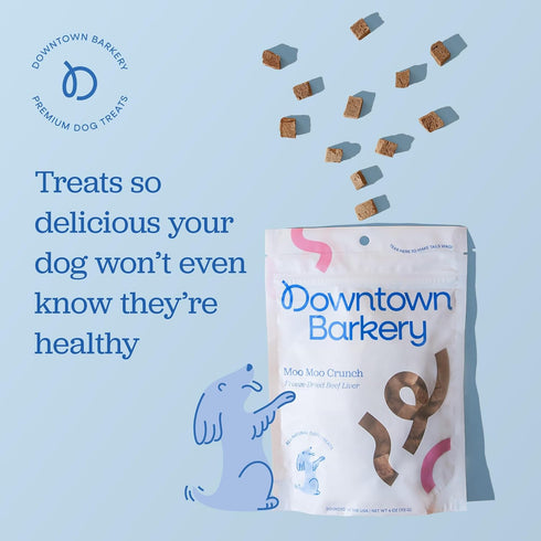 Downtown Barkery Freeze Dried Dog Treats - Single Ingredient, Low Calorie Dog Treats Rich in Vitamins and Minerals - All Natural Dog Treats - Free...