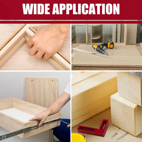 90 Degree Mini Positioning Square, Premium Precision Woodworking Carpenter Corner Tool Right Angle Clamp, for Checking Edge of Carpenter Cutting T...