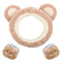 3 Pieces Face Wash Headband and Wristband Set, Cute Bear Ears Spa Headband Makeup Skincare Hair Band Towels Wrist Bands Facial Head Wraps Wrist Sc...