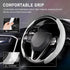 Cartist Steering Wheel Cover, Carbon Fiber Steering Wheel Cover, Car Steering Wheel Cover for Men/Women, Anti-Slip, Comfortable Grip, Durable, Uni...