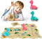 Puzzle Racer Kids Car Track Set with 2 Dino Cars, Kids Toys Boys 3-5, Toys for 2 3 4 5 6 Year Old Boys, Toys for Ages 2-4 Boys, Car Tracks for Tod...
