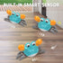 Crawling Crab Dog Cat Toys, Escaping Crab Dogs Cats Toy with Obstacle Avoidance Sensor Interactive Pet Toys with Music Sounds & Lights for Dogs Ca...