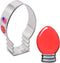 Christmas Lights/Light Bulb Cookie Cutter, 3.25", Made in USA by Ann Clark...