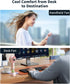 Handheld Fan with ???????????????? Charging Base, 3 Speeds Portable Fan with Digital Display, 2000mAh Battery Operated Hand Held Fan, Handheld/Des...