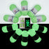 Glow in The Dark Yarn, Crochet Yarn for Crocheting,Yarn for DIY Art,Knitting, Crocheting and Crafts, 5 Pack Total 260g/9oz-275 Green yards......