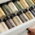 Talented Kitchen 272 Spice Labels Stickers, Clear Spice Jar Labels Preprinted for Seasoning Herbs Kitchen Spice Rack Organization, Water Resistant...
