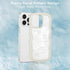 XIZYO for iPhone 12 Pro Max Case, Cute Floral Rose Wavy Curly Wave Frame Clear Aesthetic Phone Case for Women Girls, Slim TPU Shockproof Protectiv...