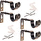 Ogrmar Bronze Color Heavy Duty Curtain Rod Brackets for 3/4 or 5/8 Inch Rod 4 Pack (Bronze)...