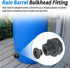 Bulkhead Adapter Fitting for Rain Barrels Spigot Connector, 4 PCS Garden Water Tank Hose Adapter Kit with Rain Barrel Overflow Spigot Plug and Hol...