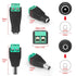 12V DC Adapter Plug 5.5mm x 2.1mm, 10 Pair (10 x Male + 10 x Female) DC Power Connector for LED Strip CCTV Security Camera Cable End Plugs (Male &...