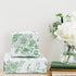 JarThenaAMCS Floral Wrapping Paper Mini Roll 17in x 32.8Ft Green White Flowers Gift Wrap Paper Chinoiserie Paper for Birthday Wedding Baby Shower ...