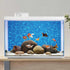AWERT Vinyl 30x12 inches Underwater Aquarium Background Blue Ripped Water Fish Tank Background Swimming Pool Terrarium Background...