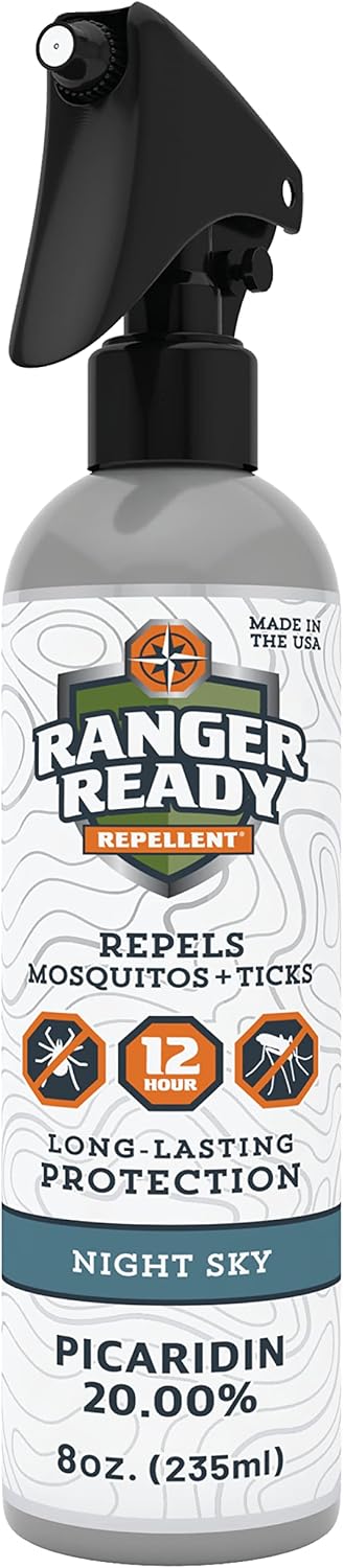 Ranger Ready Picaridin Insect Repellent & Tick Spray, Night Sky Scent Deet-Free Bug Spray (8 Oz., Pack of 1)...