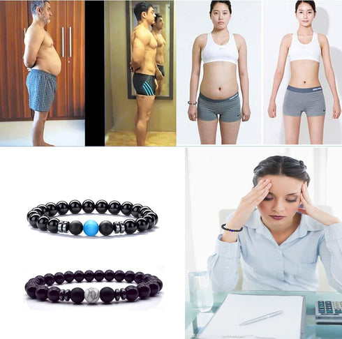 CSIYANJRY99 2Pcs Black Obsidian Anklet for Men Women,Adjustable Obsidian Beads Bracelet Anklet Jewelry(A)...