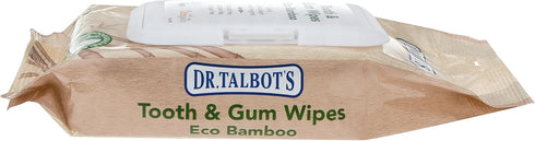 Dr. Talbot's Eco Bamboo Baby Tooth and Gum Wipes Naturally Inspired With Citroganix, 1-pack, 48 count...