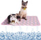 SEIS Dog Ice Pad Ice Silk Cats Kennel Mat Pet Cooling Pad Summer Cool Bamboo Mat Breathable Pad (Pink, M)...