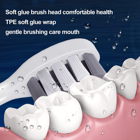 A2 Sonic Electric Toothbrush Replacement Brush Heads, Small Size, W Shape Brush Heads, 4 Pack...