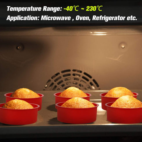 4 Inch Silicone Mini Cake Molds, Round Baking Pan Non-Stick Silicone Baking Molds Bakeware Pan Reusable Cake Pans for Muffin, Cupcake, Layer Cake,...