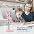 OATSBASF Cute Cell Phone Stand, Adjustable Bunny Phone Stand for Desk, Thick Case Friendly Holder Compatible with iPhone, Kindle, iPad, Switch, Al...