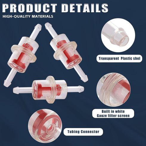 1/4” 5/16” Universal Inline Fuel Filter for Arctic Cat 1000 450 500 550 650 700 Bearcat Jag Powder Pantera TRV Kawasaki Jet Ski 0510-335 0109-579 ...