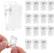 15 Pcs Tapestry Wall Hanging Clips, Self Adhesive Clips Wall Clips Poster Hanger Shower Curtain Clips Double-Sided Adhesive Spring Clips for Blank...