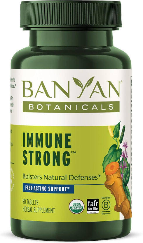 Banyan Botanicals Immune Strong – Organic Supplement with Turmeric & Tulsi – Ayurvedic Immune Formula That Supports The Body's Natural Defenses* –...