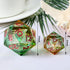33mm D20 Dice, DNDND Handmade Flower Sharp Edge Resin Dice for Dungeons and Dragons Table Games with Gift Case (Flower)...