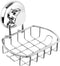 HASKO Suction Soap Dish with Hooks | Powerful Vacuum Suction Cup Soap Holder | Soap Basket Holder for Bathroom & Kitchen (Polished Stainless Steel...