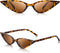 Frienda Vintage Cat Eye Leopard Sunglasses Retro Cat Eye Sunglasses for Women Men Classic Retro Designer Style Leopard (Brown) (Brown)...