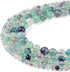 6MM Natural Round Fluorite Beads Crystal Beads Gemstone Beads for Jewelry Making DIY Gifts for Family and Friends (6mm, Fluorite)...