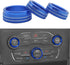 HiSport AC Climate Control Knob Cover Air Conditioner CD Switch Button Knob Compatible with Challenger Dodge Charger Chrysler 3Pcs Blue......