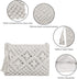 Women Crochet Shoulder Bag Handmade Woven Beach Crossbody Handbag Satchel Purse with Tassel for Summer...
