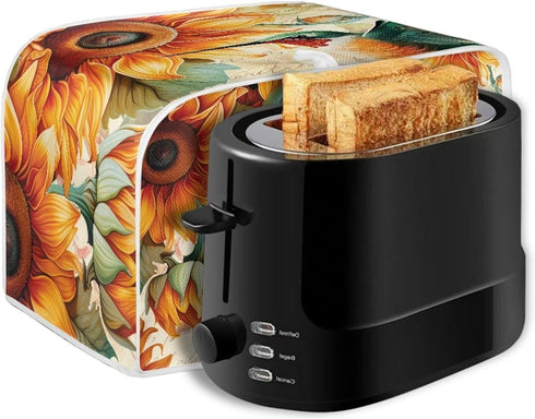 Sunflower Hummingbird 2 Slice Toaster Cover, Toaster Appliance Cover with Top Hook, Microwave Toaster Oven Cover, Small Appliance Cover...