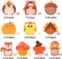 30 Pack Turkey Pumpkin Sticky Notes, Total 600 Sheets, Cute Thanksgiving Fall Animal Fox Bear Hedgehog Harvest Self Sticky Memo Pads for Office Sc...