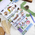 A5 Pre-cut Journal Sticker Book for Journaling, Dual Materials, Women House 20 Unique Junk Journal Stickers Paper Sheets for Scrapbooking Supplies...