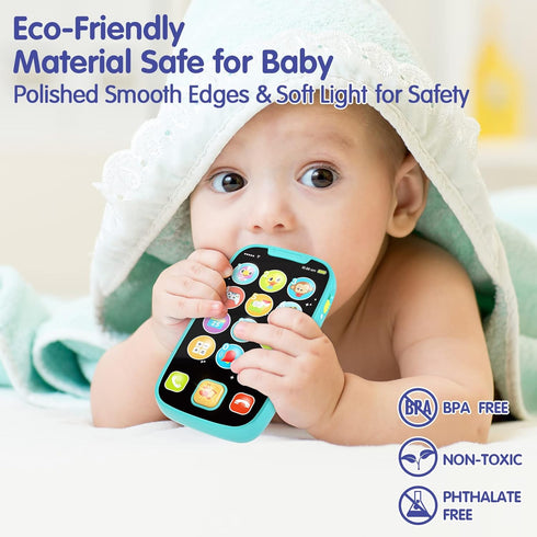Toys for 1 Year Old Boy, 15 Functions 1 Year Old Boy Toys for 1 + Year Old Boy, Baby Boy Kids Toy Phone, Baby Toys 12-18 Months Baby Toys 6-12 Mon...