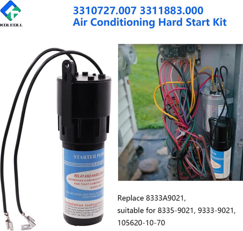 3310727.007 3311883.000 Air Conditioner Hard Start Kit Replace for 8333A9021 Fits for 8335-9021 9333-9021 105620-10-70 Hard Start Capacitor...