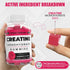 No Sugar Creatine Monohydrate Gummies for Men & Women - 3g/Gummy - 60 Chewable Creatine Gummies, Gomitas de Creatina 6000mg, Enhanced Muscle Stren...