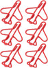 Office Paper Clips, Paper Clips Plating Process Airplane Shaped for Scrapbooking (Red)...