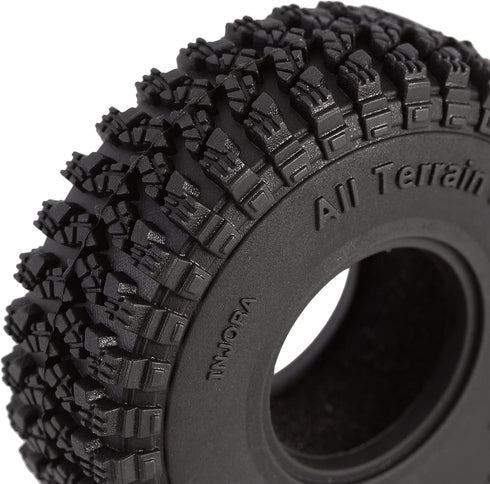 INJORA 1.0 Tires-S3 All Terrain Crawler Tires for TRX4M SCX24 AX24 FCX24 Upgrade Parts,58 * 20mm,T1008...