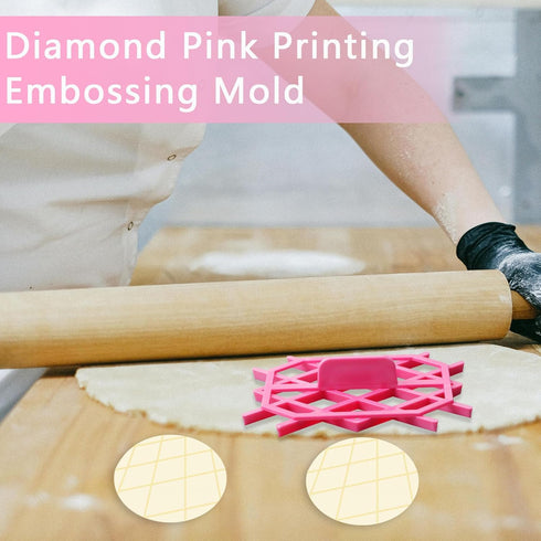 Cake Decoration Embosser Baking Bread Cookie Fondant Mold Embossing Stamping Tool for Home Party DIY Craft Accessories...