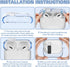 AirPods Pro 2nd/1st Generation Case Cover with Cleaner Kit, Secure Lock Clip Transparent Airpods Pro Case,Shockproof Clear Airpod Case for Women w...