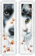 Vervaco Cross Stitch Bookmark Dog and Cat (Set of 2) 2.4" x 8" PN-0155651...