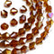 Dowarm 100PCS 8MM Crystal Beads, Amber AB Bicone Glass Beads for Jewelry Making, Craft, DIY Bracelet, Necklace, Dolls, Loose Spacer Beads...